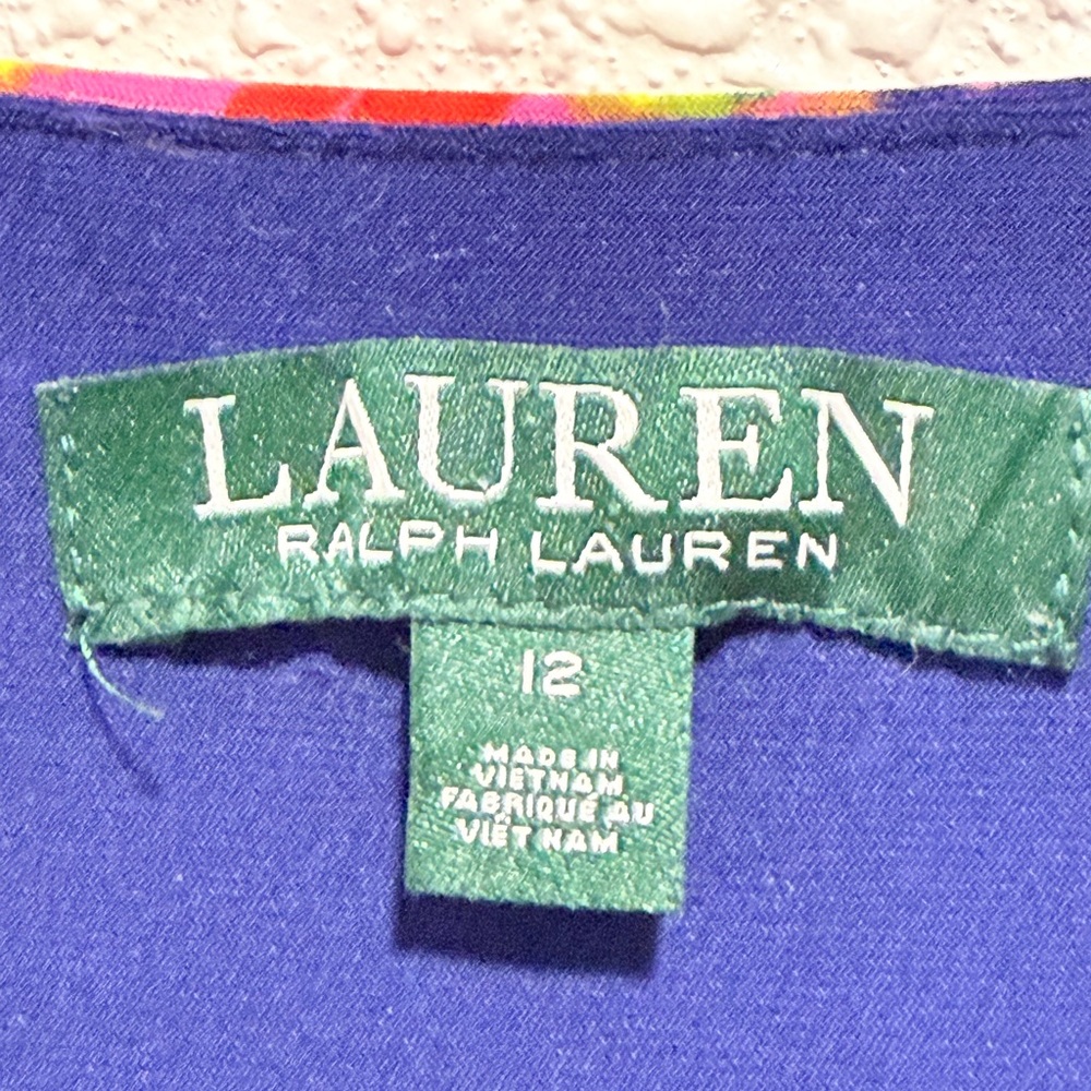 Ralph Lauren Navy Floral Midi Dress - Picture 2 of 9